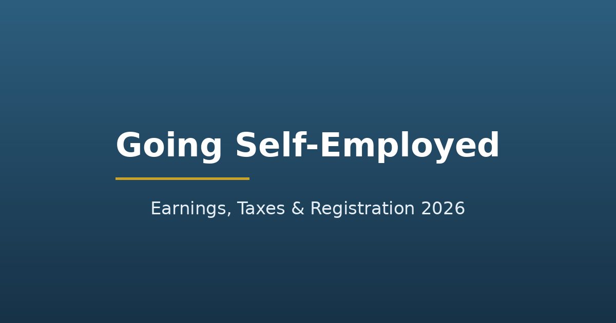 Title graphic: Going self-employed in Germany, what will I earn, the 2026 guide